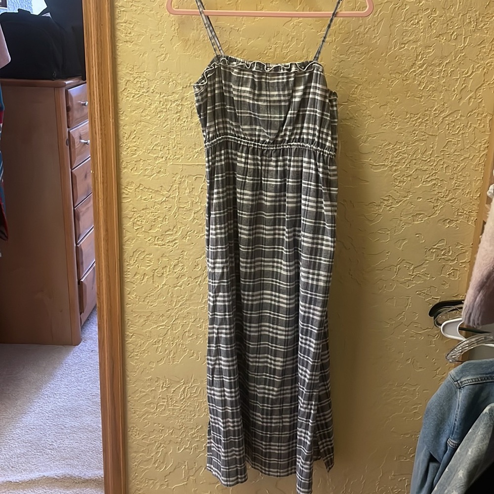 The fifth label - blue stripe/plaid dress. Never worn
